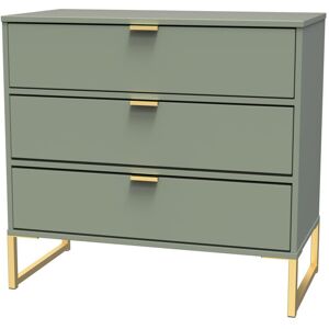 Canora Grey Fully Assembled Alarna 3 - Drawer Chest of Drawers Reed Green 72.5cm H X 76cm W X 39.5cm D Canora Grey Fully Assembled Alarna 3 - Drawer Chest of Drawers Reed Green 72.5cm H X 76cm W X 39.5cm D