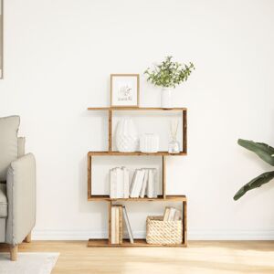 17 Stories Room Divider Bookcase 70X24 Cm Engineered Wood Old Wood (3 Shelves) 97cm H x 70cm W x 24cm D 17 Stories Room Divider Bookcase 70X24 Cm Engineered Wood Old Wood (3 Shelves) 97cm H x 70cm W x 24cm D