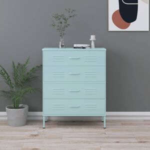 Rio Robinne Steel 4 - Drawer Chest Mint 101.5cm H X 80cm W X 35cm D Rio Robinne Steel 4 - Drawer Chest Mint 101.5cm H X 80cm W X 35cm D