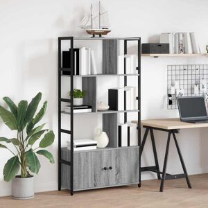 Borough Wharf Bookshelf Engineered Wood Freestanding Tiered Home Shelving Living Room Grey (4 Shelves) 155.5cm H x 80cm W x 30cm D Borough Wharf Bookshelf Engineered Wood Freestanding Tiered Home Shelving Living Room Grey (4 Shelves) 155.5cm H x 80cm W x 30cm D