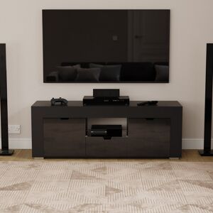 Metro Dayam 2 Door 1 Drawer Led Tv Unit, Living Room Home Furniture Black 60" Metro Dayam 2 Door 1 Drawer Led Tv Unit, Living Room Home Furniture Black 60"