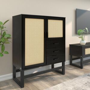 Beachcrest Home Divina 90 Cm Wide 3 Drawer Pine Solid Wood Highboard Espresso 110cm H X 90cm W X 38cm D Beachcrest Home Divina 90 Cm Wide 3 Drawer Pine Solid Wood Highboard Espresso 110cm H X 90cm W X 38cm D