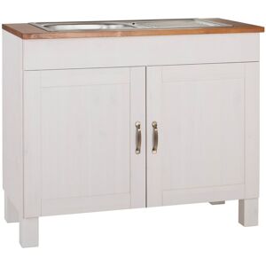 Brambly Cottage Martindale 100cm Free-Standing Vanity Unit Base White/Honey 85cm H X 100cm W X 50cm D Brambly Cottage Martindale 100cm Free-Standing Vanity Unit Base White/Honey 85cm H X 100cm W X 50cm D