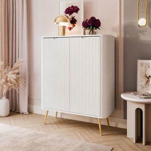 Canora Grey Autin Sideboard with 2 Doors White 129cm H X 103cm W X 39cm D Canora Grey Autin Sideboard with 2 Doors White 129cm H X 103cm W X 39cm D