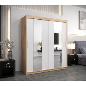 Brayden Studio Avyansh 2 Door Wardrobe Artisan Oak 200cm H X 180cm W X 62cm D Brayden Studio Avyansh 2 Door Wardrobe Artisan Oak 200cm H X 180cm W X 62cm D