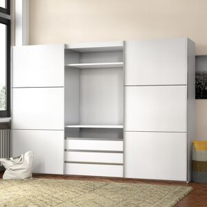Ebern Designs Dunellen 2 Door Sliding Wardrobe White 216cm H X 300cm W X 65cm D Ebern Designs Dunellen 2 Door Sliding Wardrobe White 216cm H X 300cm W X 65cm D