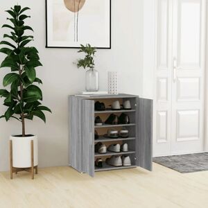 Ebern Designs Shoe Cabinet 60x35x70 cm Engineered Wood Grey Sonoma 10 Ebern Designs Shoe Cabinet 60x35x70 cm Engineered Wood Grey Sonoma 10
