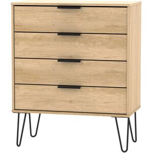 George Oliver Fully Assembled Berryhill 4 Drawer Chest Nebraska Oak 88.5cm H X 76.5cm W X 41.5cm D George Oliver Fully Assembled Berryhill 4 Drawer Chest Nebraska Oak 88.5cm H X 76.5cm W X 41.5cm D