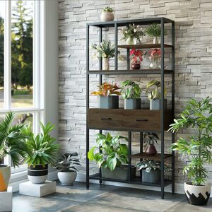 Latitude Run Izek Bookcase Black 180cm H X 90cm W X 30cm D Latitude Run Izek Bookcase Black 180cm H X 90cm W X 30cm D