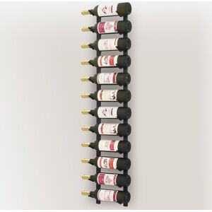 Symple Stuff Riveria Wall Mounted Wine Rack for 12 Bottles Black Iron Black 116cm H X 19cm W X 11cm D Symple Stuff Riveria Wall Mounted Wine Rack for 12 Bottles Black Iron Black 116cm H X 19cm W X 11cm D