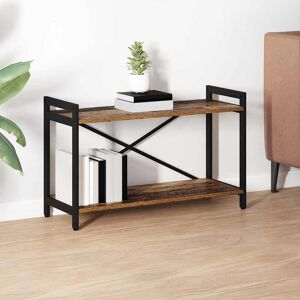 Borough Wharf Bookcase Black Oak 80 X 30 X 153 Cm Engineered Wood Brown (2 Shelves) 48.5cm H x 80cm W x 30cm D Borough Wharf Bookcase Black Oak 80 X 30 X 153 Cm Engineered Wood Brown (2 Shelves) 48.5cm H x 80cm W x 30cm D