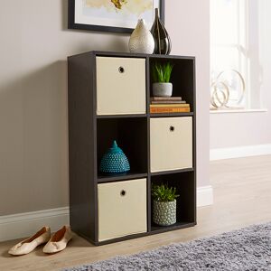 Ebern Designs Steinberg 6 Cube Storage Bookcase Unit Black 90cm H X 60cm W X 30cm D Ebern Designs Steinberg 6 Cube Storage Bookcase Unit Black 90cm H X 60cm W X 30cm D