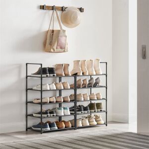 Rebrilliant 20 Pair Shoe Rack Black 20 Rebrilliant 20 Pair Shoe Rack Black 20