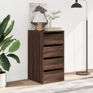 17 Stories Corner Chest Of Drawers Concrete Grey 40X41x76 Cm Engineered Wood Brown Oak 76cm H x 40cm W x 41cm D 17 Stories Corner Chest Of Drawers Concrete Grey 40X41x76 Cm Engineered Wood Brown Oak 76cm H x 40cm W x 41cm D