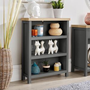 Brambly Cottage Rasco 3 Tier Bookcase Shelving 36mm Thick Top Unit Grey/Brown 87cm H x 70cm W x 22.5cm D Brambly Cottage Rasco 3 Tier Bookcase Shelving 36mm Thick Top Unit Grey/Brown 87cm H x 70cm W x 22.5cm D