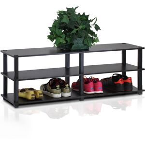 Rebrilliant Wide 18 Pair Shoe Rack Espresso/Black 18 Rebrilliant Wide 18 Pair Shoe Rack Espresso/Black 18