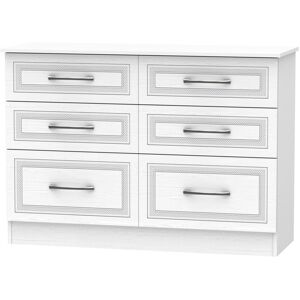 17 Stories Fully Assembled Hawthorn 6 Drawer Chest Signature White 78.8cm H X 112cm W X 41.5cm D 17 Stories Fully Assembled Hawthorn 6 Drawer Chest Signature White 78.8cm H X 112cm W X 41.5cm D
