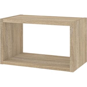 Brayden Studio Royall Wall Shelf Oak 25.8cm H X 43.6cm W X 25cm D Brayden Studio Royall Wall Shelf Oak 25.8cm H X 43.6cm W X 25cm D