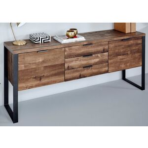 Mercury Apogee 180 Cm Wide 3 Drawer Sideboard Vintage Oak 76cm H X 180cm W X 39.5cm D Mercury Apogee 180 Cm Wide 3 Drawer Sideboard Vintage Oak 76cm H X 180cm W X 39.5cm D