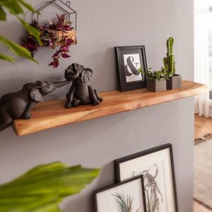 Three Posts Belleville Acacia Solid Wood Floating Shelf with Live Edge Brown 4cm H x 80cm W x 25cm D Three Posts Belleville Acacia Solid Wood Floating Shelf with Live Edge Brown 4cm H x 80cm W x 25cm D