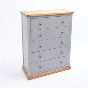 Marlow Home Co. Minard 5 Drawer 90Cm W Chest of Drawers Natural/Grey/Gold 115cm H X 90cm W X 40cm D Marlow Home Co. Minard 5 Drawer 90Cm W Chest of Drawers Natural/Grey/Gold 115cm H X 90cm W X 40cm D