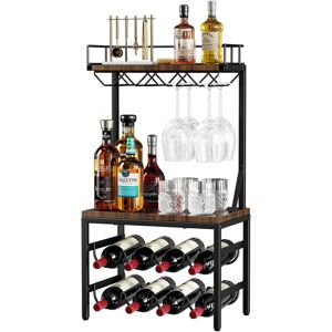 Rio Wine Glass Rack Brown Brown 76cm H X 40cm W X 25cm D Rio Wine Glass Rack Brown Brown 76cm H X 40cm W X 25cm D