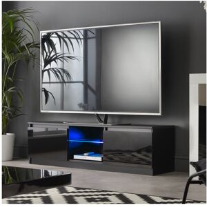 Zipcode Design Amato TV Stand with Lights for TVs up to 65", Glossy Doors Black 65" Zipcode Design Amato TV Stand with Lights for TVs up to 65", Glossy Doors Black 65"