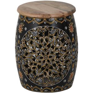 Langley Street Haneul 30cm W Metal Bedside Table Black 46cm H X 30cm W X 30cm D Langley Street Haneul 30cm W Metal Bedside Table Black 46cm H X 30cm W X 30cm D