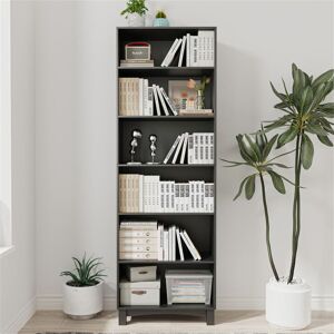 Latitude Run 6 Tier Wooden Shelf Bookcase Shelving Unit For Storage And Display, Ideal For Home Or Office Organization, Stylish & Durable Wooden Stand With Multipl Black 180cm H X 60cm W X 30cm D Latitude Run 6 Tier Wooden Shelf Bookcase Shelving Unit For Storage And Display, Ideal For Home Or Office Organization, Stylish & Durable Wooden Stand With Multipl Black 180cm H X 60cm W X 30cm D