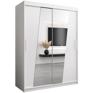 17 Stories Milbra 2 Door Manufactured Wood Wardrobe White 200cm H X 150cm W X 62cm D 17 Stories Milbra 2 Door Manufactured Wood Wardrobe White 200cm H X 150cm W X 62cm D