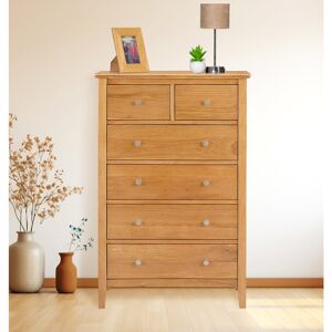 Gracie Oaks Lanie 6 Drawer 70Cm W Solid Wood Tallboy Brown 113cm H X 70cm W X 40cm D Gracie Oaks Lanie 6 Drawer 70Cm W Solid Wood Tallboy Brown 113cm H X 70cm W X 40cm D