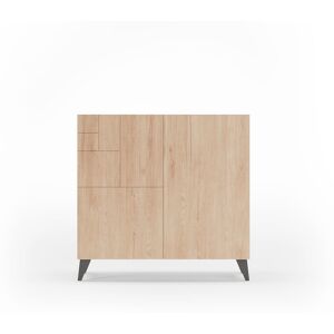 Ebern Designs 12 Pair Shoe Storage Cabinet White/Oak 12 Ebern Designs 12 Pair Shoe Storage Cabinet White/Oak 12