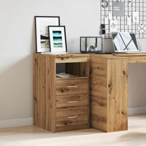 Alpen Home Vidaxl drawer cabinet made of artisan oak wood, 40 x 50 x 76cm Artisan Oak 76cm H X 40cm W X 50cm D Alpen Home Vidaxl drawer cabinet made of artisan oak wood, 40 x 50 x 76cm Artisan Oak 76cm H X 40cm W X 50cm D