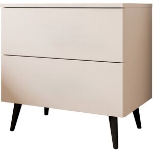 George Oliver Nassawadox 55cm W Metal Bedside Table Cashmere/Black 55cm H X 55cm W X 37cm D George Oliver Nassawadox 55cm W Metal Bedside Table Cashmere/Black 55cm H X 55cm W X 37cm D