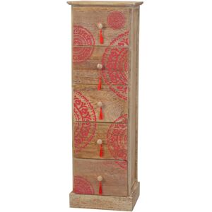 World Menagerie Kommode Gossoncourt Ecru 94.5cm H X 30cm W X 25cm D World Menagerie Kommode Gossoncourt Ecru 94.5cm H X 30cm W X 25cm D