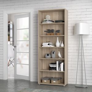 Wade Logan Frogerth Bookcase Sonoma Oak 197.5cm H x 73.7cm W x 34.8cm D Wade Logan Frogerth Bookcase Sonoma Oak 197.5cm H x 73.7cm W x 34.8cm D