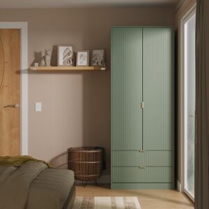 Canora Grey Becklyn Manufactured Wood Wardrobe Reed Green 198cm H X 77cm W X 53cm D Canora Grey Becklyn Manufactured Wood Wardrobe Reed Green 198cm H X 77cm W X 53cm D