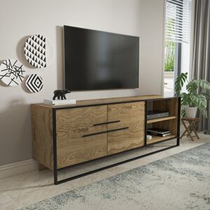 Blue Elephant Polka Modern TV Stand TV Unit for TVs up to 70" Brown/Black 70" Blue Elephant Polka Modern TV Stand TV Unit for TVs up to 70" Brown/Black 70"