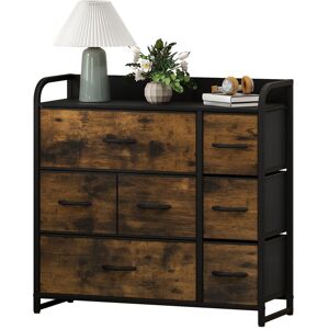 Borough Wharf Balconera 7-Drawer Chest Of Drawers Brown 79cm H X 80cm W X 29cm D Borough Wharf Balconera 7-Drawer Chest Of Drawers Brown 79cm H X 80cm W X 29cm D
