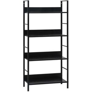 Latitude Run Rick Book Shelf Standing Shelf Rack Book Cabinet Bookcase Engineered Wood Oak and Black 124.5cm H X 60cm W X 27.6cm D Latitude Run Rick Book Shelf Standing Shelf Rack Book Cabinet Bookcase Engineered Wood Oak and Black 124.5cm H X 60cm W X 27.6cm D