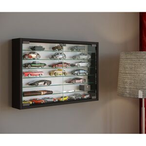 17 Stories Necol Display Cabinet Black 40cm H X 60cm W X 10cm D 17 Stories Necol Display Cabinet Black 40cm H X 60cm W X 10cm D