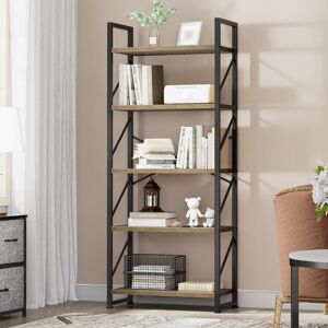 17 Stories Industrial Bookcase, Corner Shelf Unit, Shelving Unit, For Living Room, Study, Home Office Black/Brown 401.32cm H X 152.4cm W X 76.2cm D 17 Stories Industrial Bookcase, Corner Shelf Unit, Shelving Unit, For Living Room, Study, Home Office Black/Brown 401.32cm H X 152.4cm W X 76.2cm D