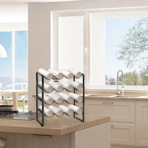 Belfry Kitchen 4 Tier Stackable Wine Racks Hold 16 Bottles Wines,Metal Freestanding Stand Wine Organizer Holder Black 43cm H X 39cm W X 17.8cm D Belfry Kitchen 4 Tier Stackable Wine Racks Hold 16 Bottles Wines,Metal Freestanding Stand Wine Organizer Holder Black 43cm H X 39cm W X 17.8cm D