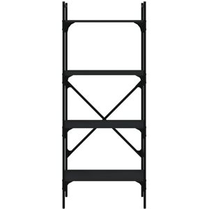 Borough Wharf Gullickson Steel Etagere Bookcase Black 138.5cm H x 56cm W x 31.5cm D Borough Wharf Gullickson Steel Etagere Bookcase Black 138.5cm H x 56cm W x 31.5cm D