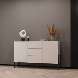 Latitude Run Audon 43: Elegant Sideboard Cabinet Sophisticated Storage Solution - W154cm Cashmere 90cm H X 154cm W X 40cm D Latitude Run Audon 43: Elegant Sideboard Cabinet Sophisticated Storage Solution - W154cm Cashmere 90cm H X 154cm W X 40cm D