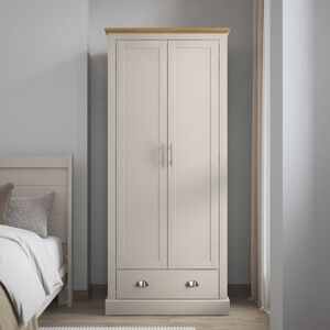 Brambly Cottage Sufy Octave 2 Door 1 Drawer Wardrobe Light Grey 181.5cm H X 79.7cm W X 56cm D Brambly Cottage Sufy Octave 2 Door 1 Drawer Wardrobe Light Grey 181.5cm H X 79.7cm W X 56cm D
