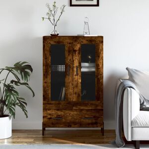 17 Stories Madelle 69.5cm Wide 1 Drawer Highboard Smoked Oak 115cm H X 69.5cm W X 31cm D 17 Stories Madelle 69.5cm Wide 1 Drawer Highboard Smoked Oak 115cm H X 69.5cm W X 31cm D