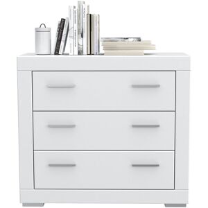 Metro Baisden Chest Of Drawers With 3 Drawers White 86.5cm H X 96cm W X 41.4cm D Metro Baisden Chest Of Drawers With 3 Drawers White 86.5cm H X 96cm W X 41.4cm D