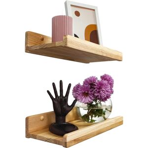 Alpen Home Floating Shelves For Wall 90Cm Set 3 Different, Photo & Picture Ledge, Wall Storage Shelves With Lip, Kids Book Shelf, Shelves For Bedroom, Living Roo Natural 13.60cm H x 30.50cm W x 5.60cm D Alpen Home Floating Shelves For Wall 90Cm Set 3 Different, Photo & Picture Ledge, Wall Storage Shelves With Lip, Kids Book Shelf, Shelves For Bedroom, Living Roo Natural 13.60cm H x 30.50cm W x 5.60cm D