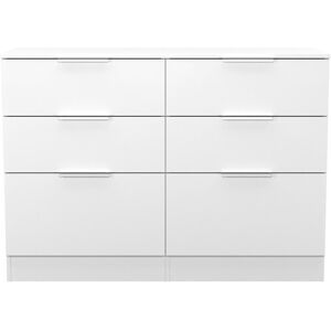 Brayden Studio Fully Assembled Aftin 6 Drawer 112Cm W Double Dresser White 79.5cm H X 112cm W X 41.5cm D Brayden Studio Fully Assembled Aftin 6 Drawer 112Cm W Double Dresser White 79.5cm H X 112cm W X 41.5cm D